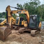 excavator mini pc50 untuk proyek perumahan dan drainase