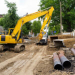Excavator PC200 untuk proyek infrastruktur jalan BSD Tangerang